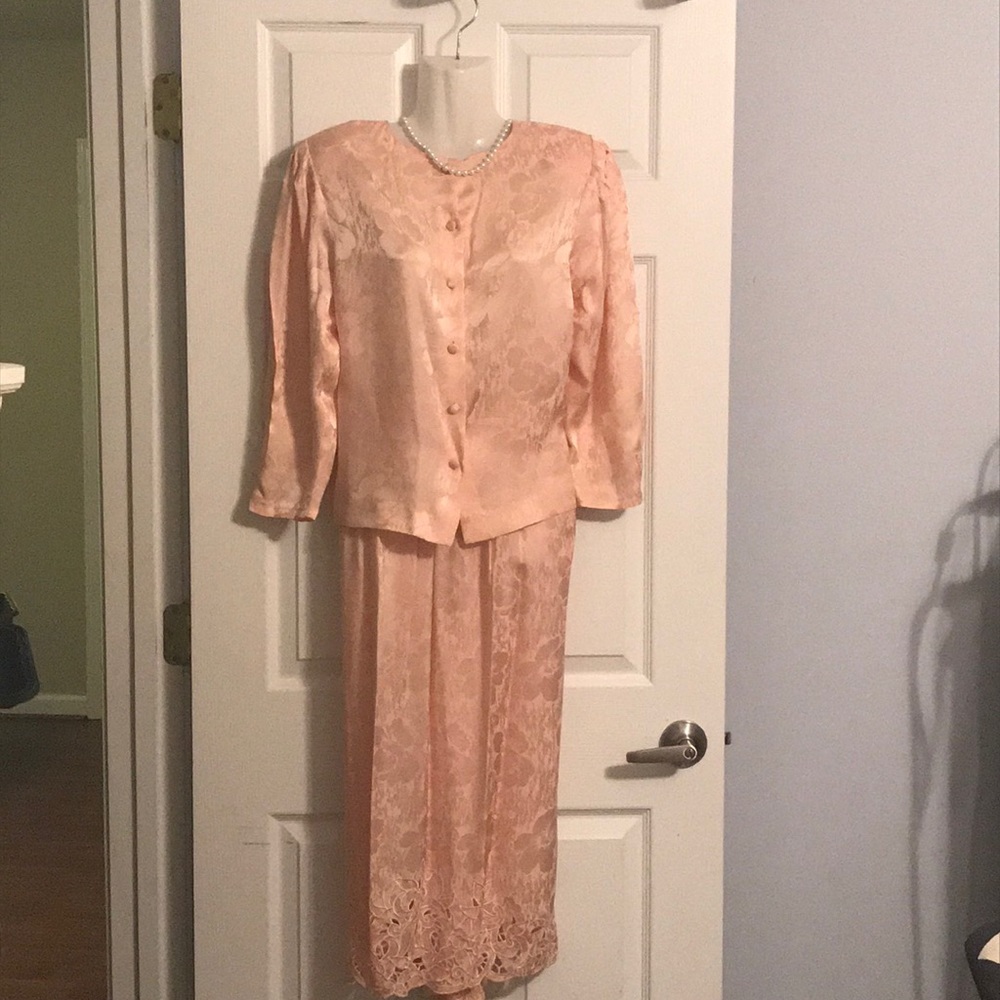 💯 % silk 2-pieces skirt and jacket
